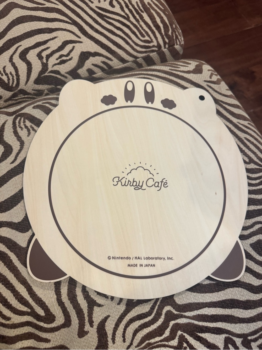 Nintendo Kirby Café Wooden Serving Board - Natural Wood & Brown